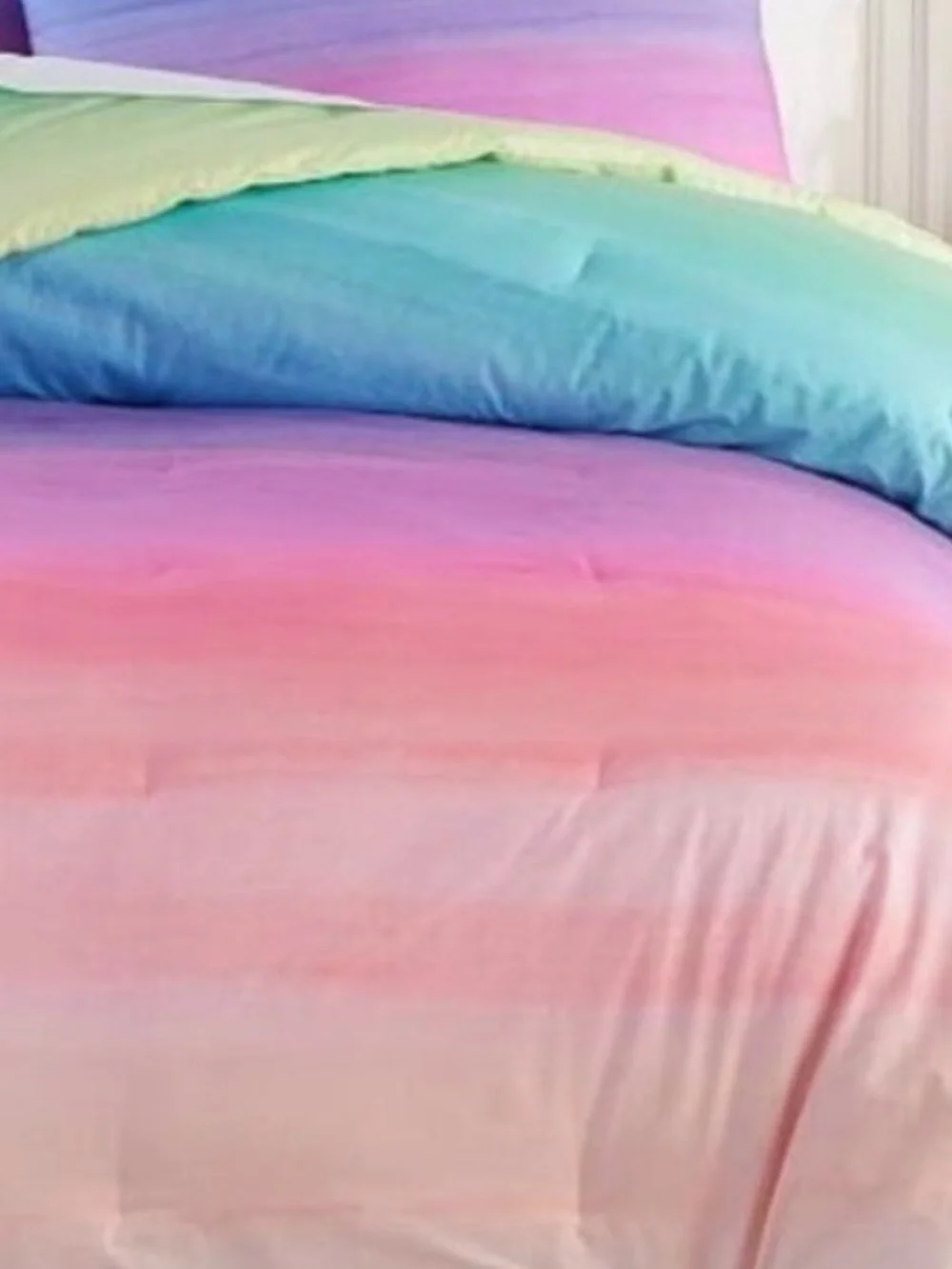 Nwot Pottery Barn | Watercolor Rainbow Ombre Comforter Bedding in Full/Queen